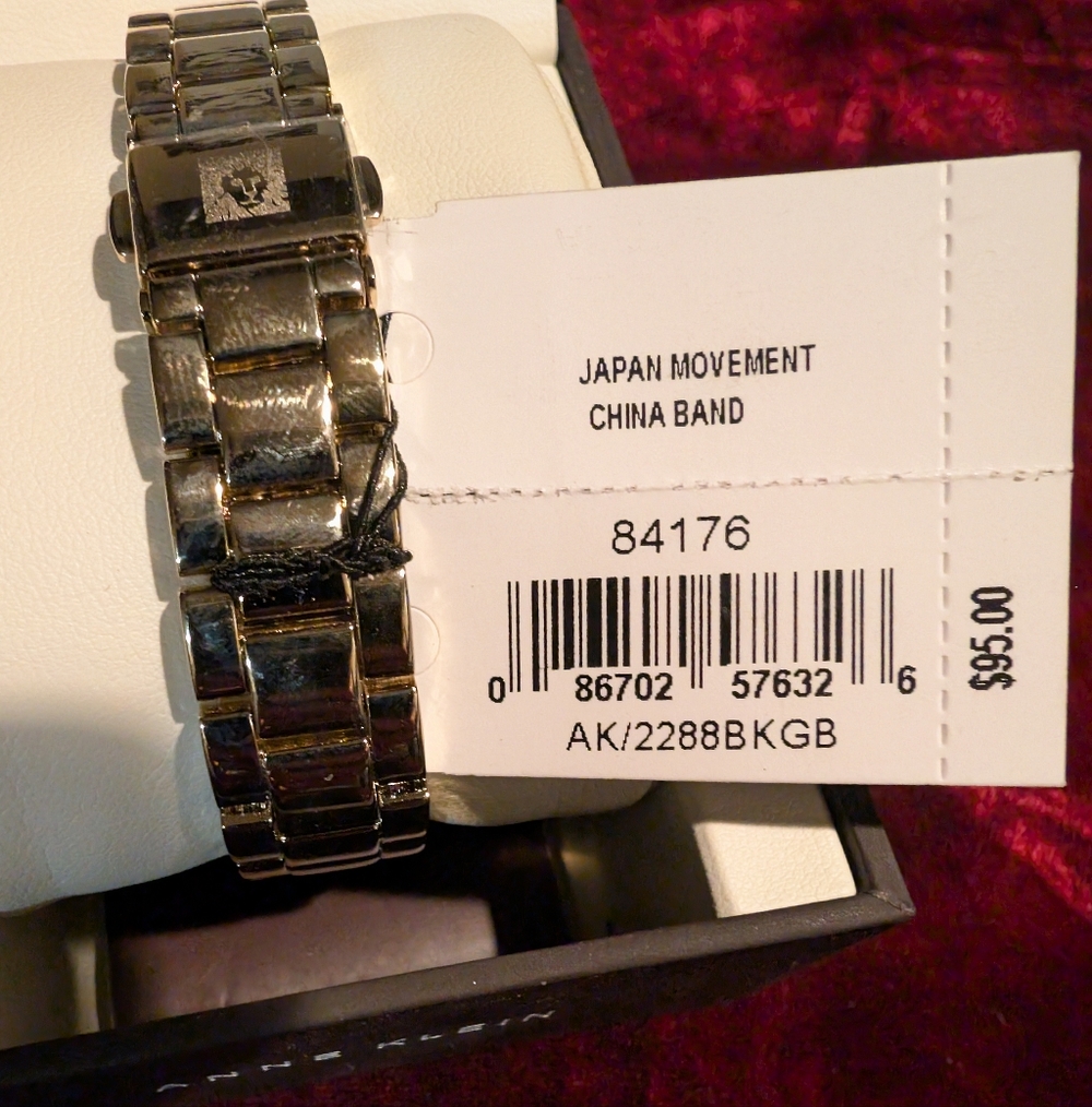 Anne Klein Black Dial Silver Bracelet Watch - Picture 5 of 7